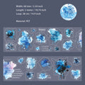 1 Roll Watercolor Die-cut PET Stickers Tape MYLC