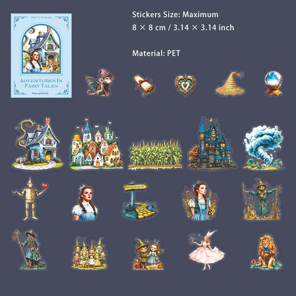 20 Pcs Fairy Tale PET Stickers THLXJ