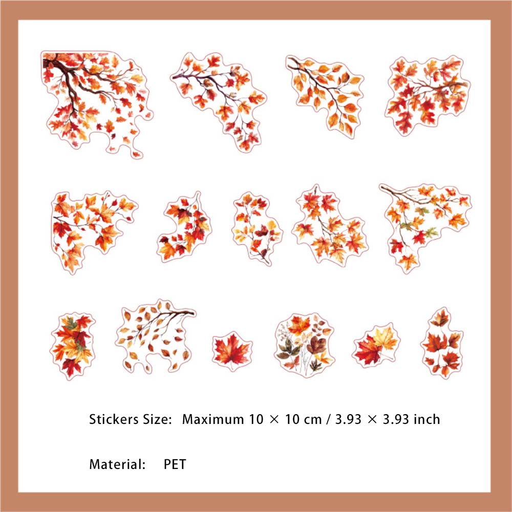30 Pcs Branches PET Stickers SYZY