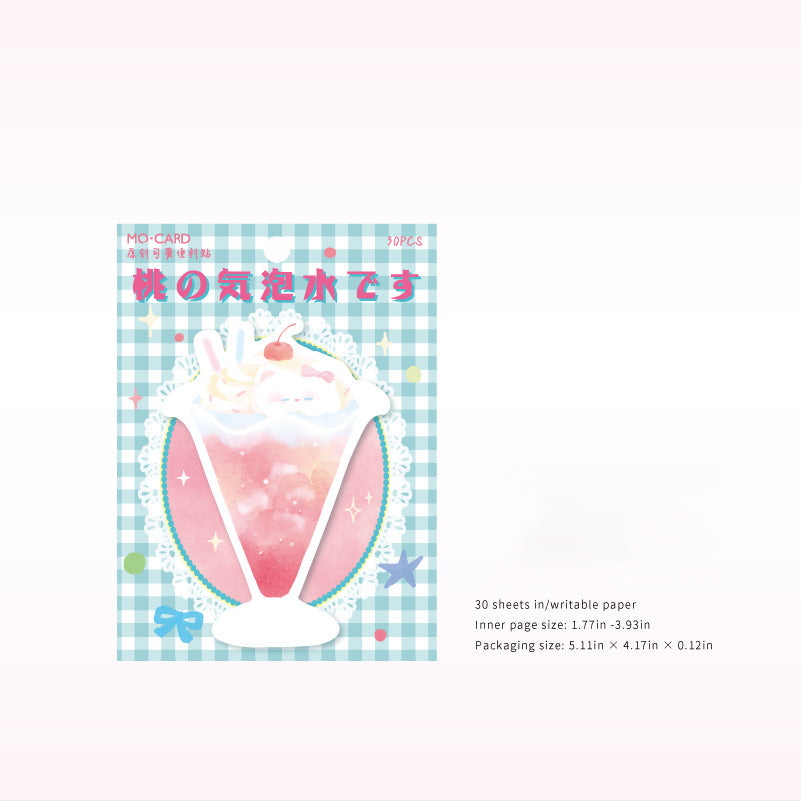 30 Pcs Drink Theme Sticky Note WHQCW