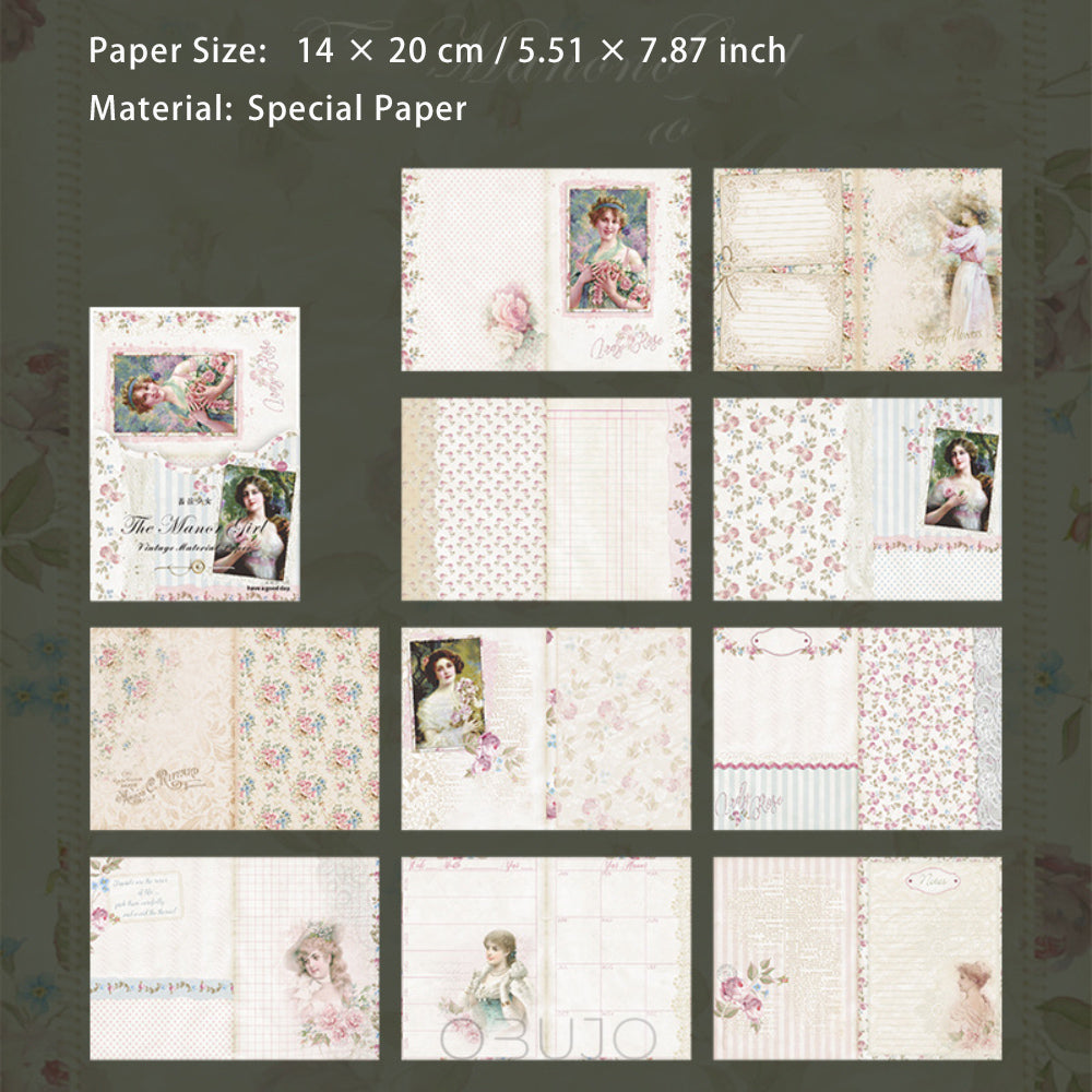 30 Pcs Crative Junk Journal Paper ZYSN