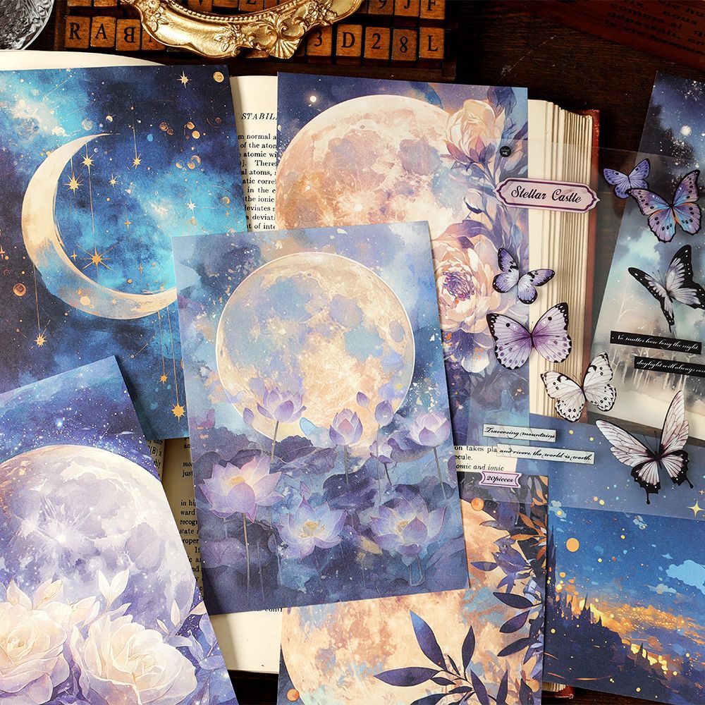 20 Pcs Fantasy Scrapbook Paper GLMJ