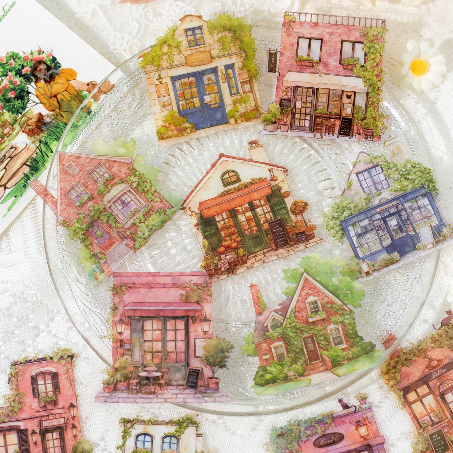 30 Pcs Cozy House PET Stickers YHRJ