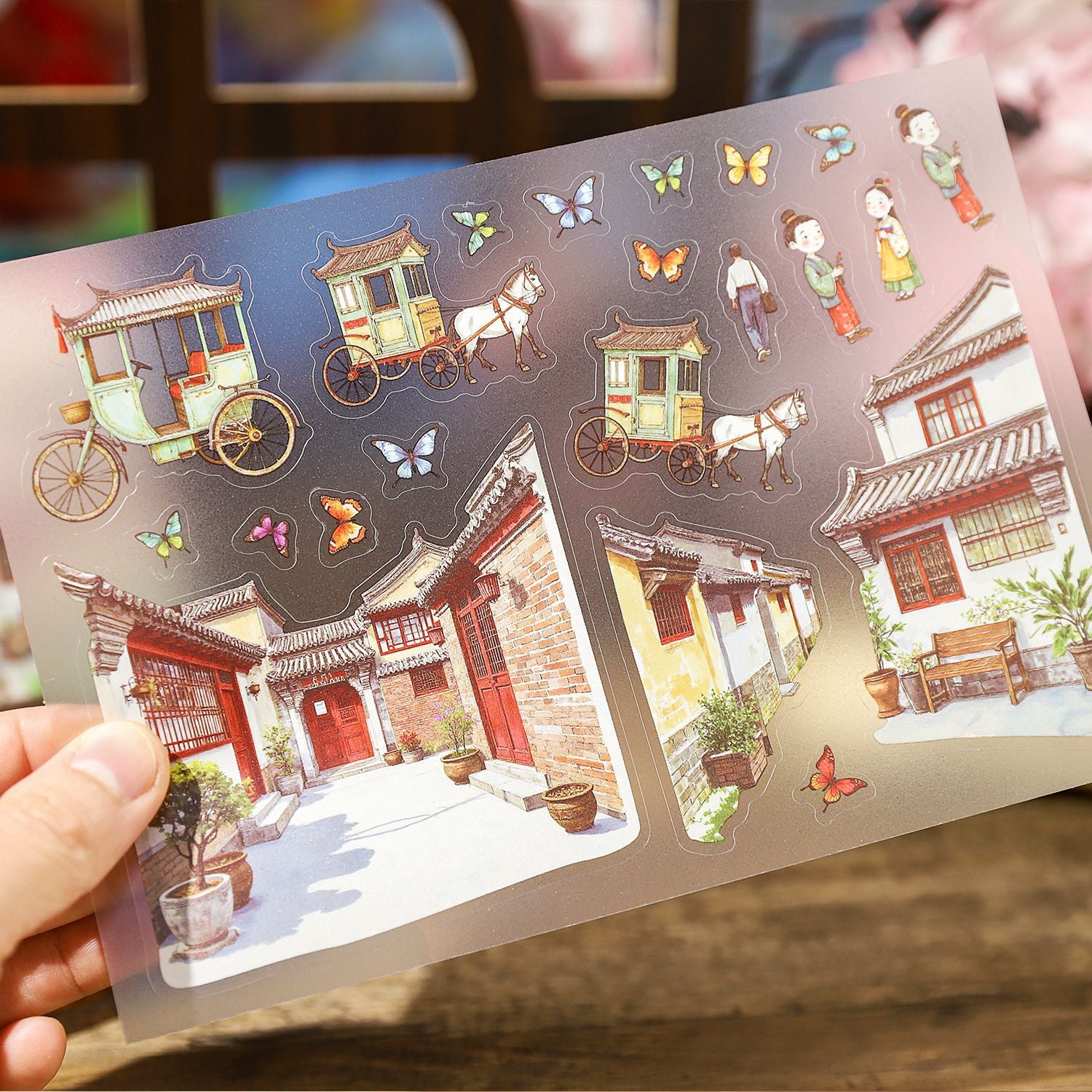 Classical Architecture Scene DIY Stickers Kit WYYT