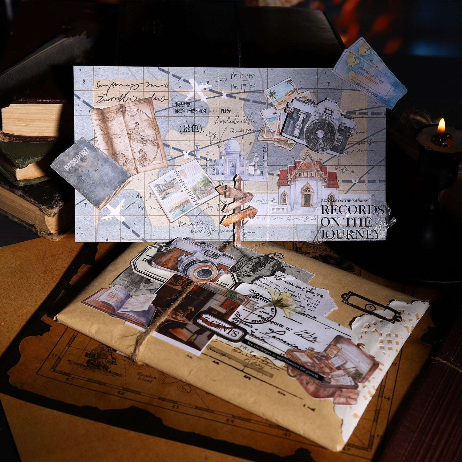 10 Pcs Travel Theme Stickers XLXDMM