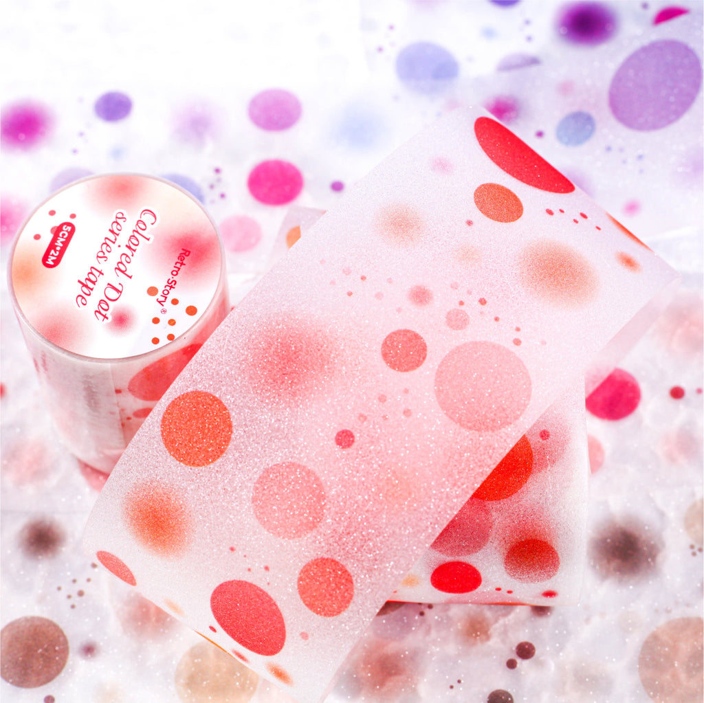 1 Roll Watercolor Dot PET Tape CSXL