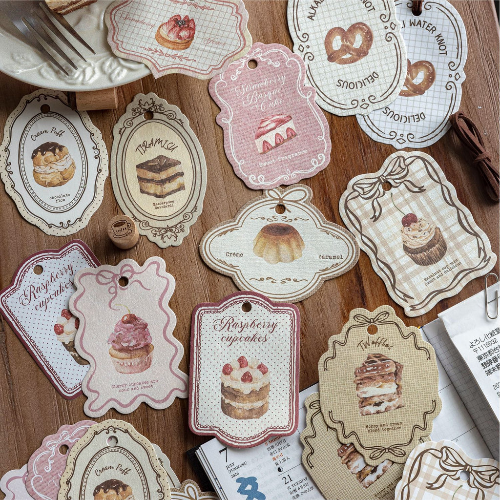 20 Pcs Coffee Dessert Themed Notepad CXPK