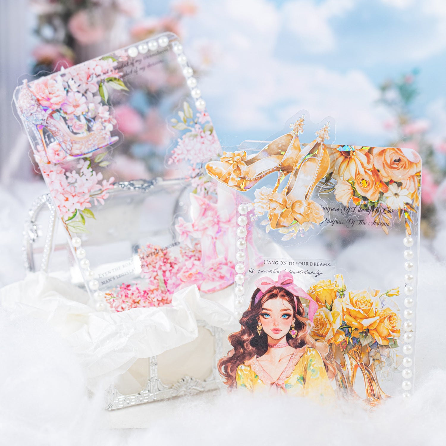 10 Pcs Dreamy Crystal High Heels MHSJX