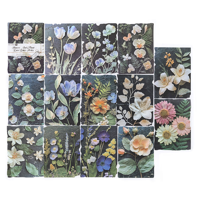 23 Pcs Botanical Relief Journal  Paper REP03