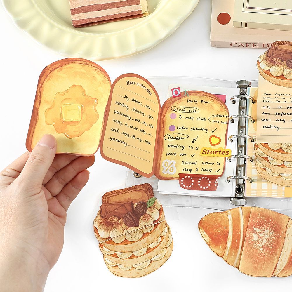 10 Sheets Food Drink Double-Side Notepad Paper KLSG