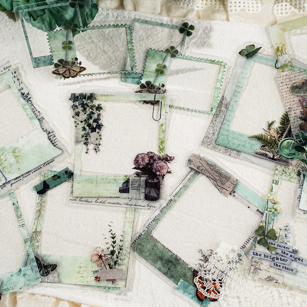 20 Pcs Vintage Frame PET Stickers FSYJ