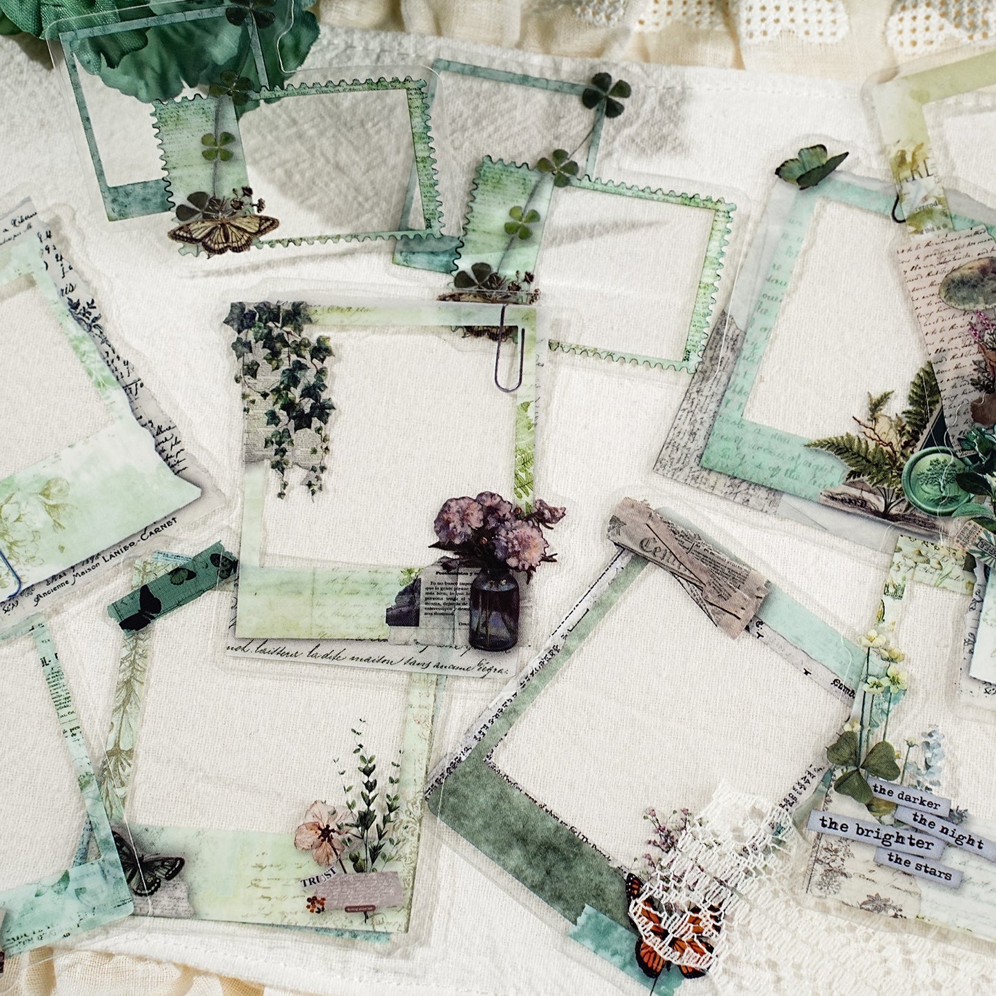 20 Pcs Vintage Frame PET Stickers FSYJ