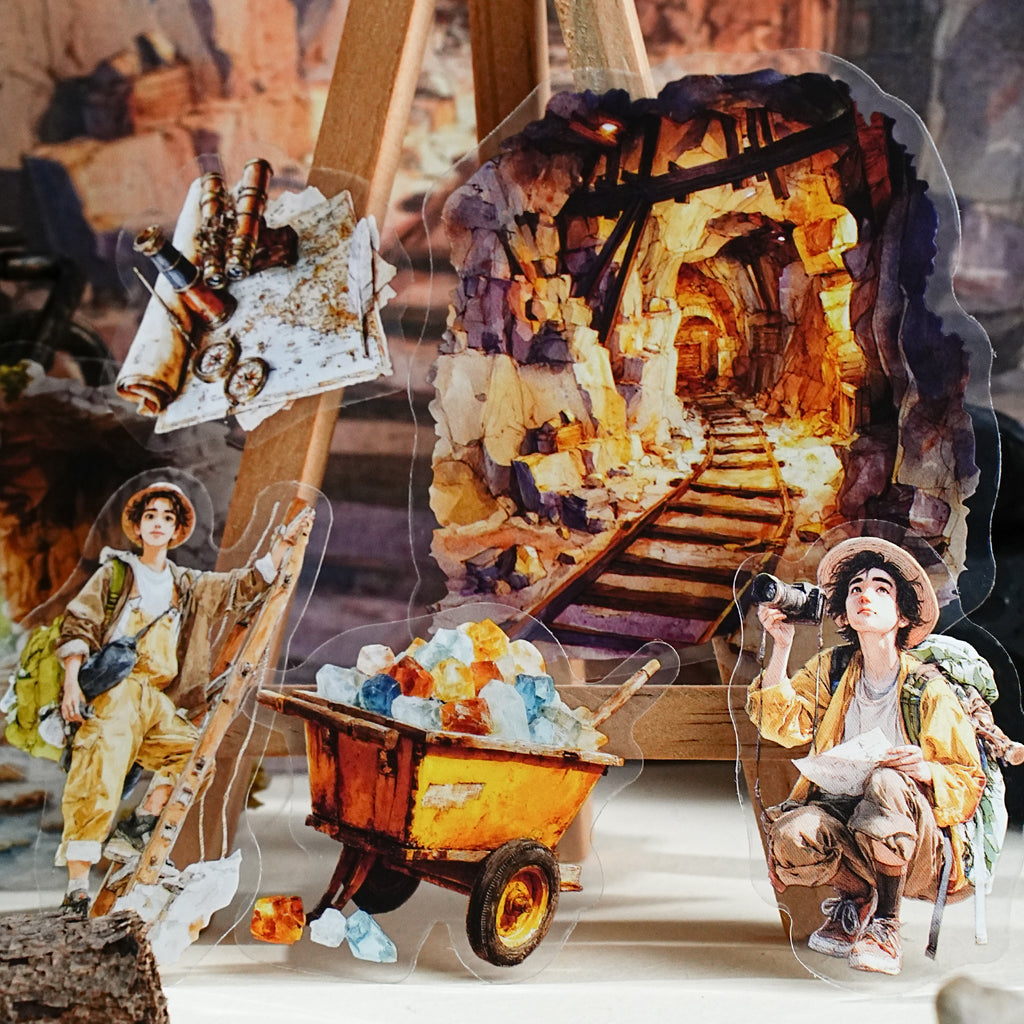 15 Pcs Outdoor Sports PET Stickers QYZT