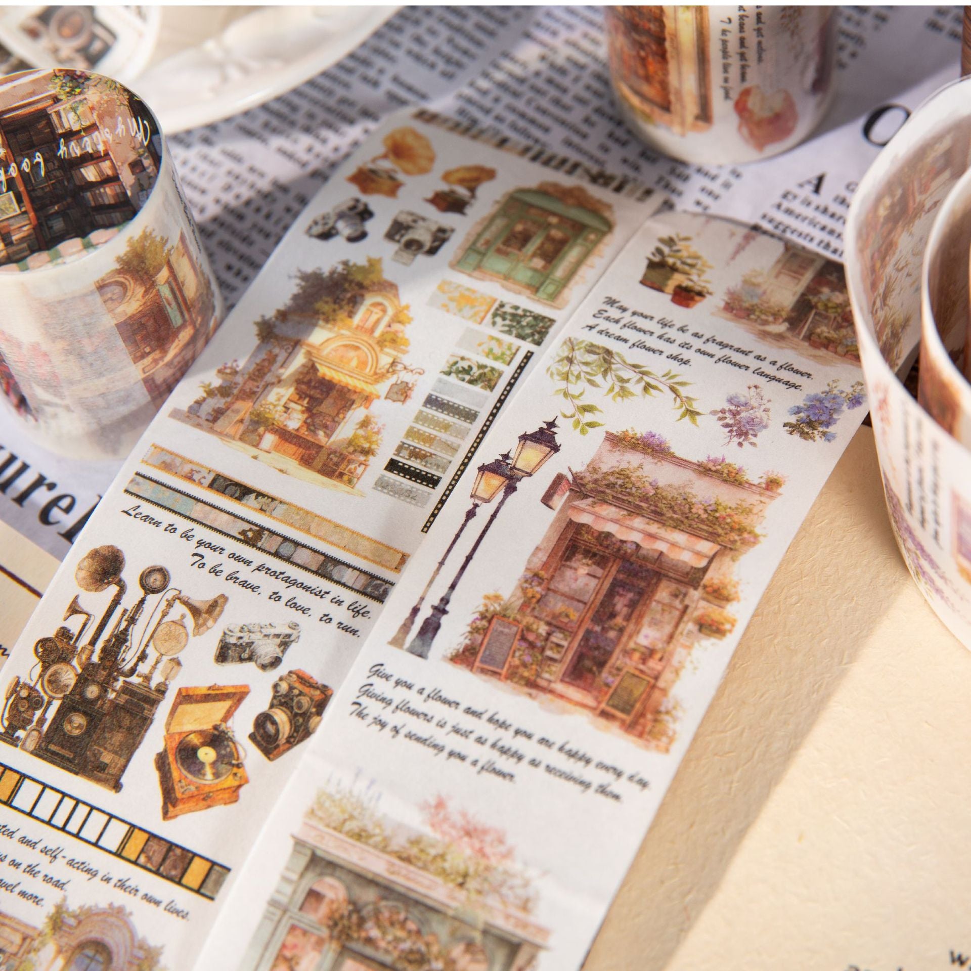 1 Roll Vintage Shop Mall Washi Tape KLXSG