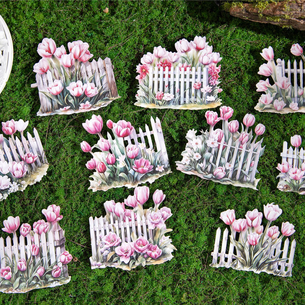 10 Pcs Garden Fence Stickers MSZY