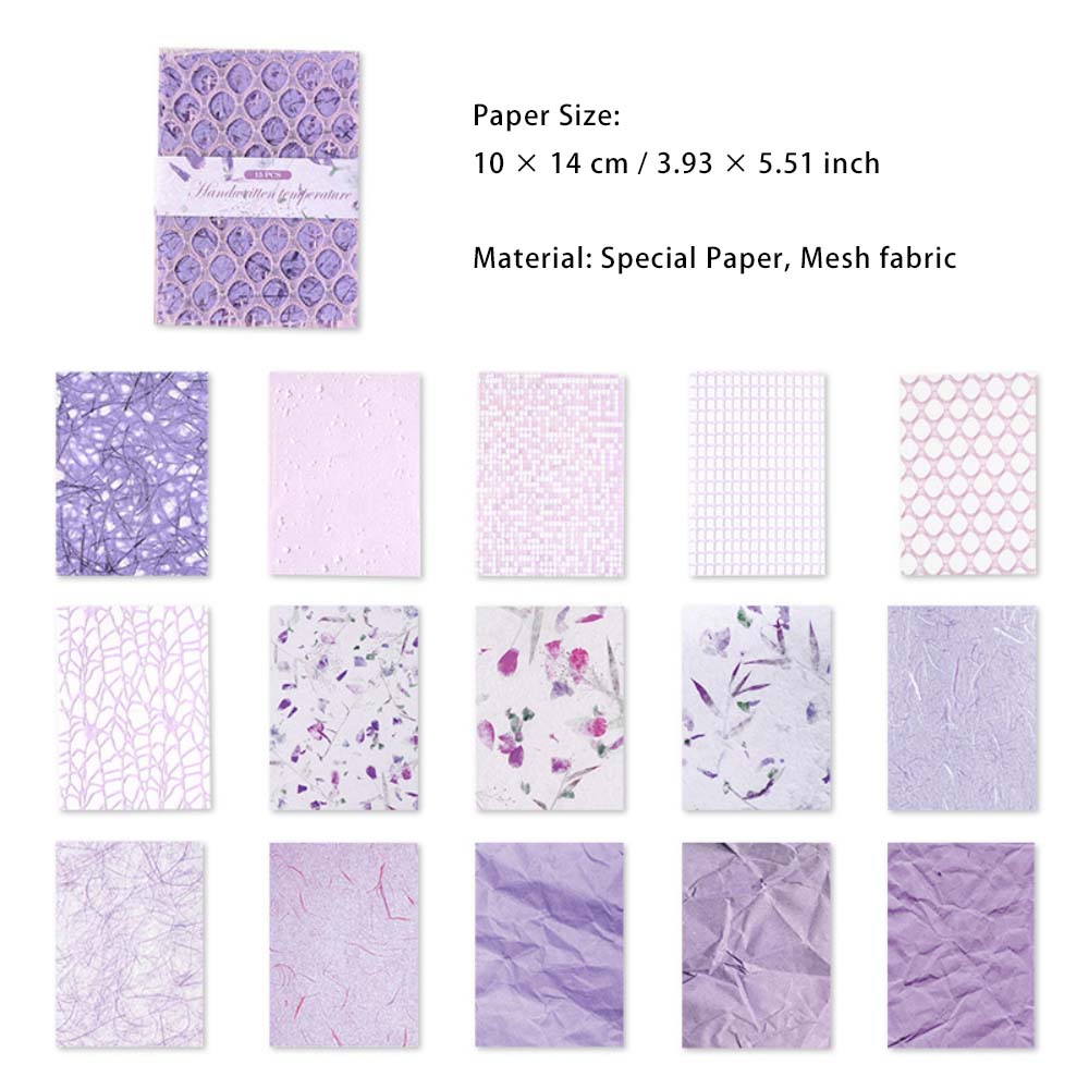 15 Sheets Scrapbook Paper and Textured Paper SXWD