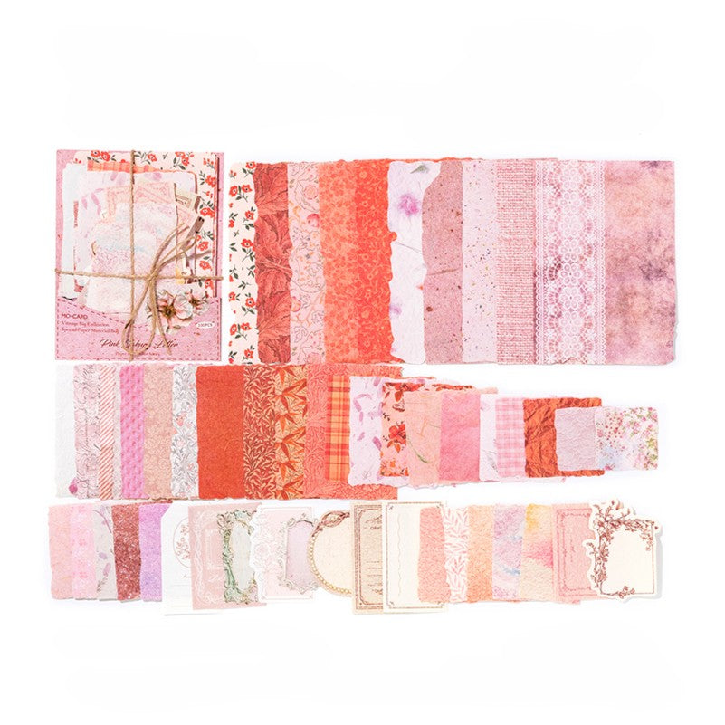 100 Pcs Vintage Floral Journal Paper VMP07