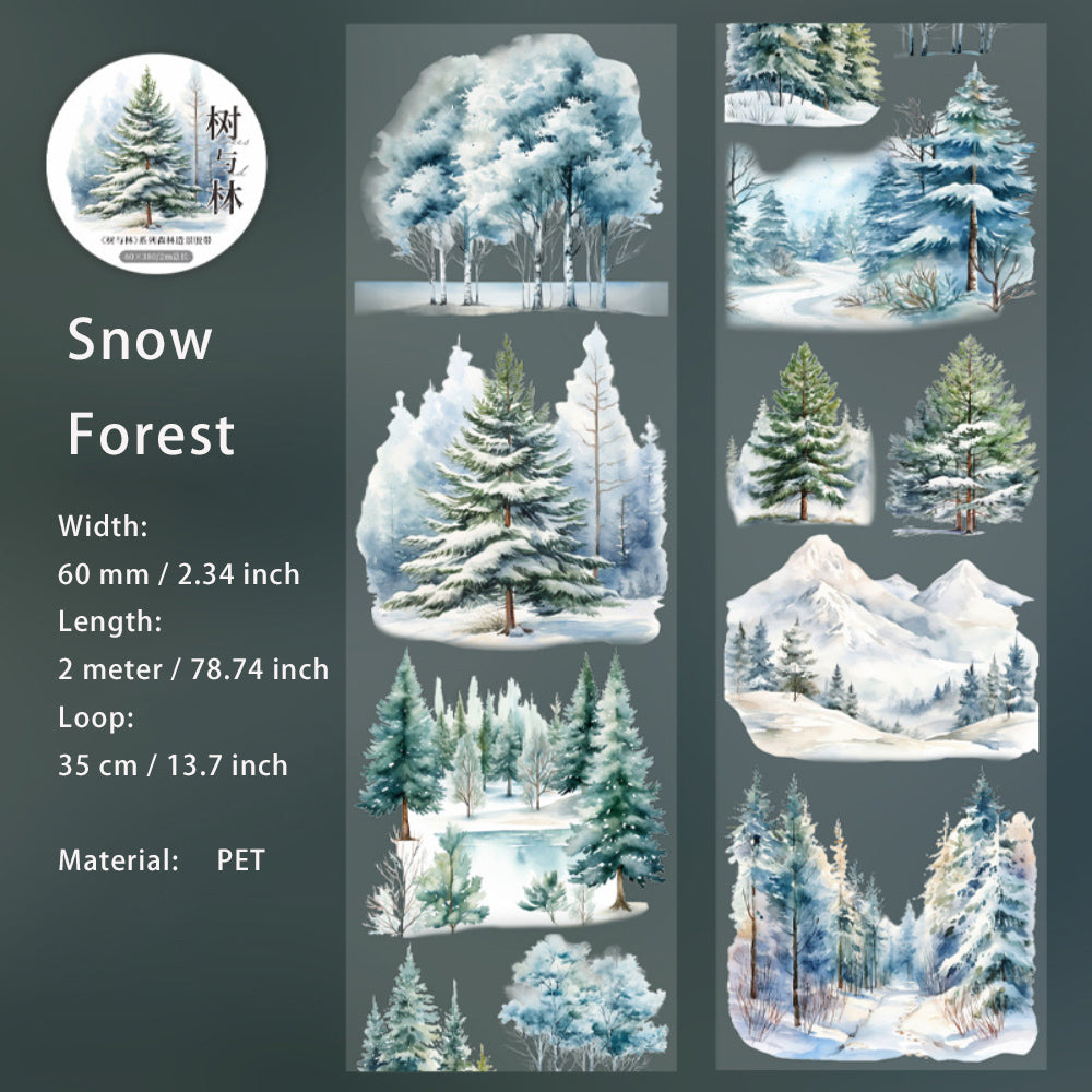 1 Roll Forest Tree PET Tape SYLX