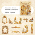 20 Pcs Baroque Cardstock Stickers MHBLK