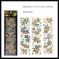 3 Sheets Flower PET Stickers LHSJ