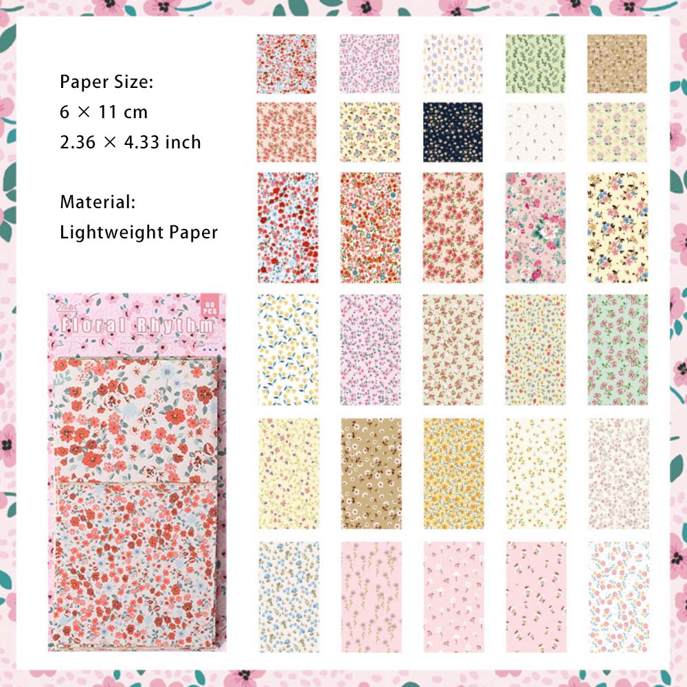 60 Sheets Basic Scrapbook Paper SYSY