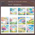 30 Sheets Spring Oil Painting Scrapbook Paper CTJS