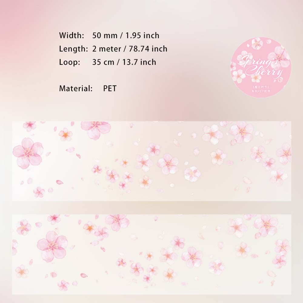 1 Roll Cherry Blossom PET Tape YHSJ