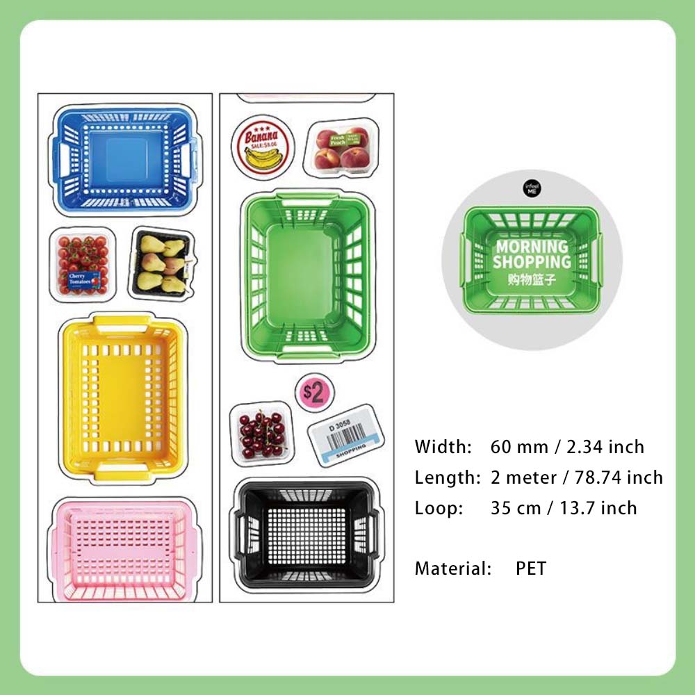 1 Roll Life Gadgets Pre-cut PET Stickers Tape MHSC