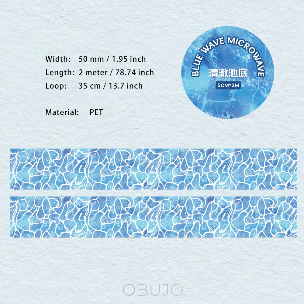 1 Roll Water Texture PET Tape BSWB