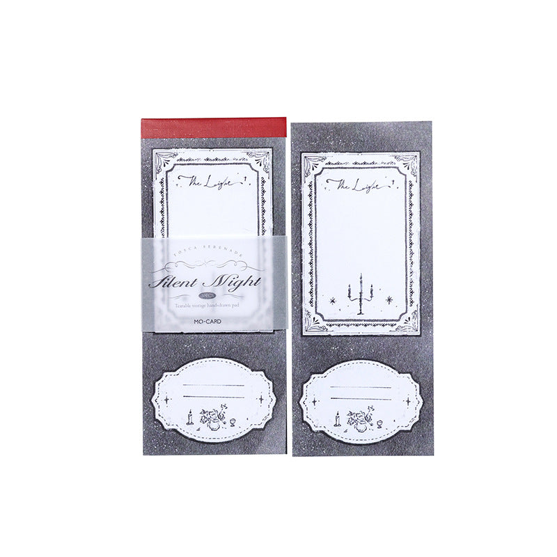 50 Sheet Vintage Pre-cut Notepad Paper TSKXYQ