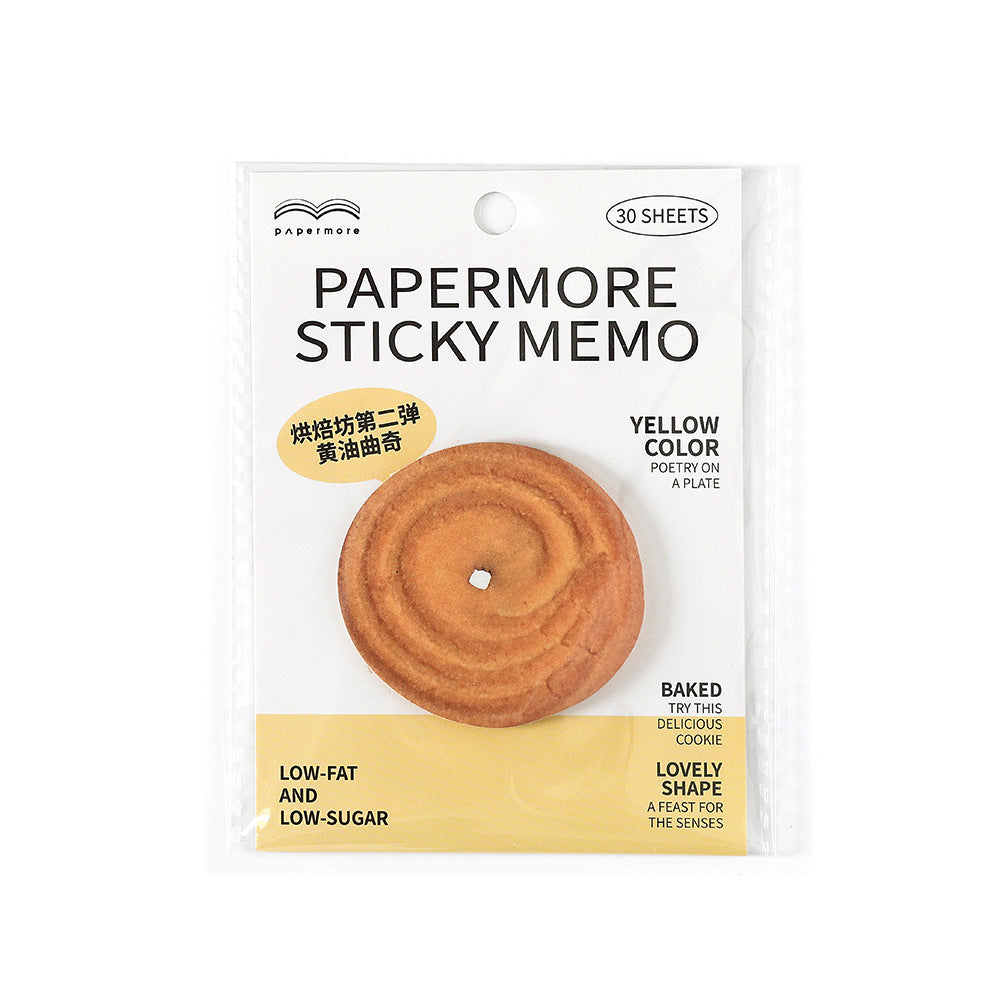 30 Pcs Baking Shape Sticky Note HBF