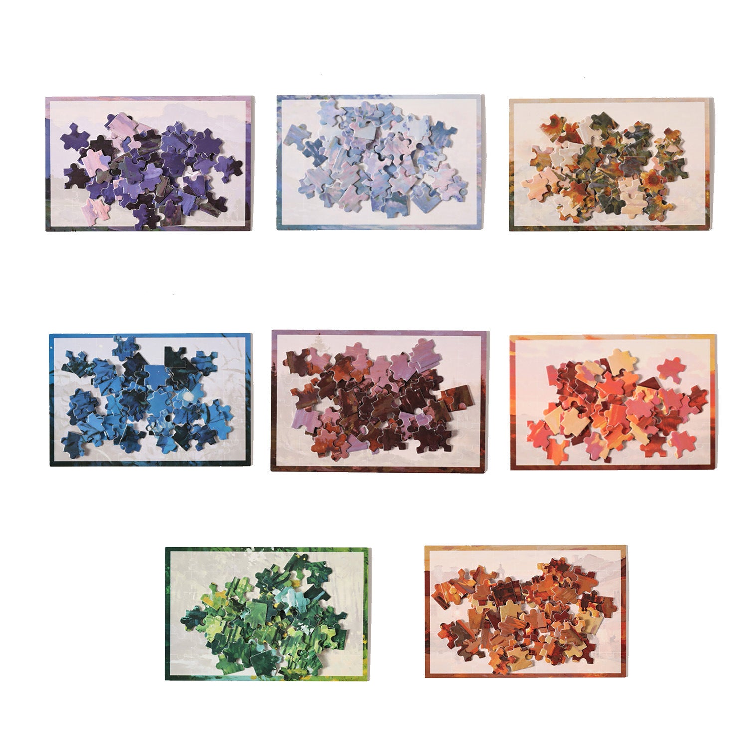 Monet's Art Themed DIY Puzzle Stickers MNYX