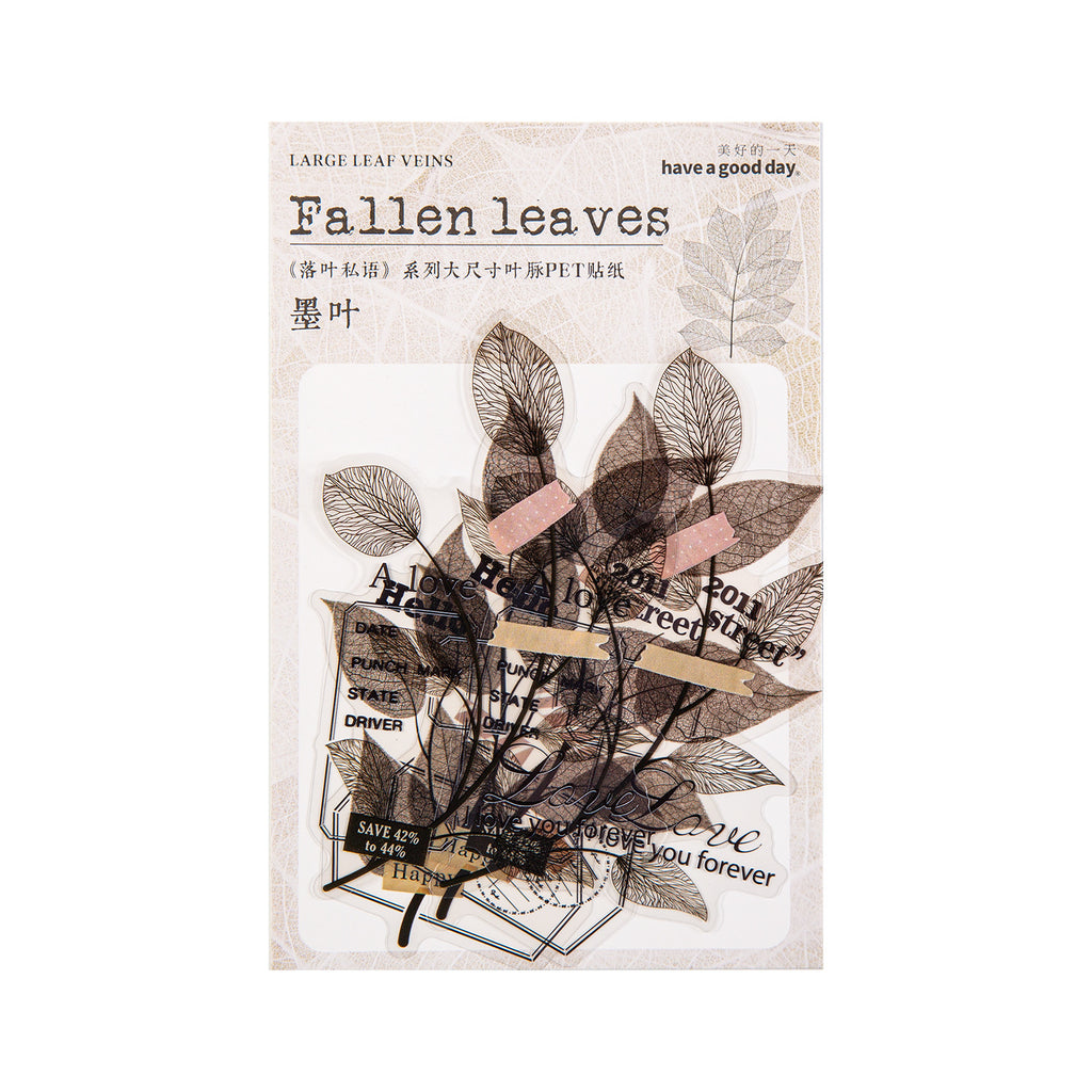 20 Pcs Leaf Texture Stickers LYSY