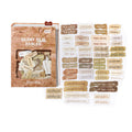 50 Pcs Vintage Quote Speckled Paper Stickers - Silent