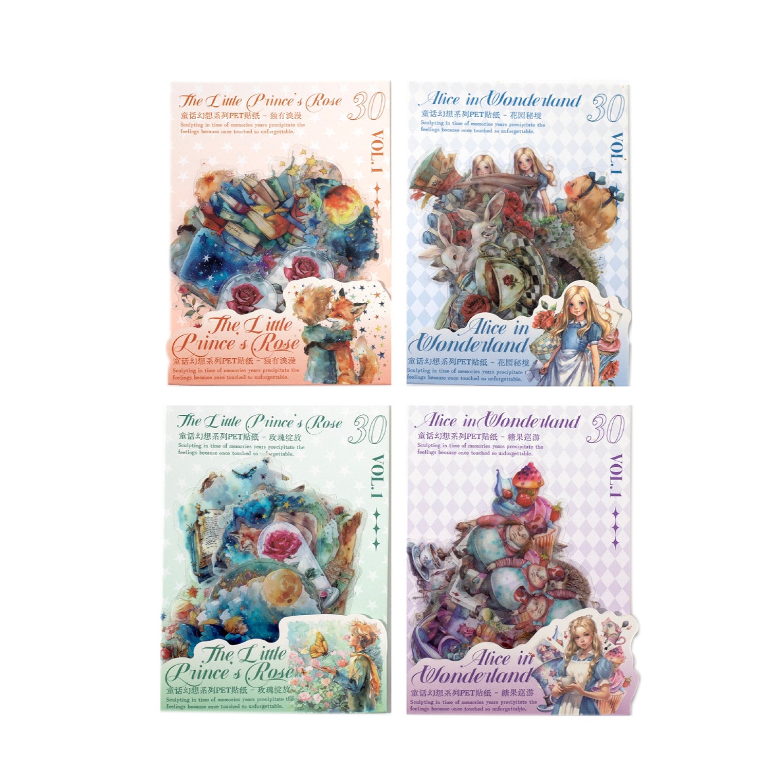 30 Pcs Fantasy Fairy Theme PET Stickers THHX