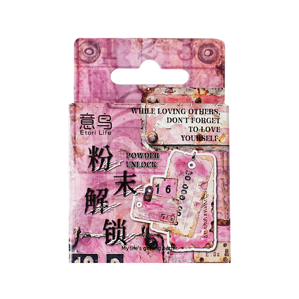 46 Pcs Vintage Lable Stickers JJSMM