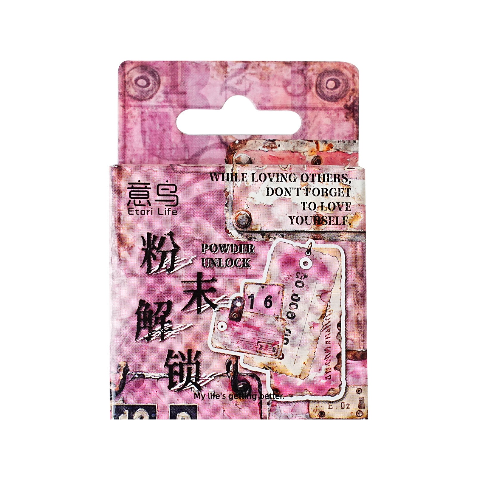 46 Pcs Vintage Lable Stickers JJSMM