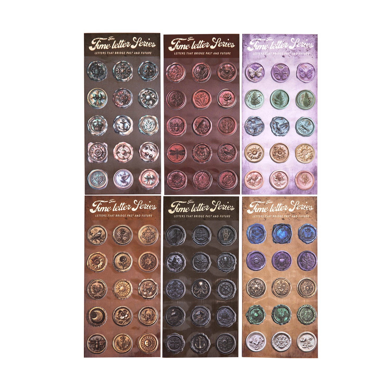 15 Pcs Vintage Wax Seal PU Stickers SGXJ