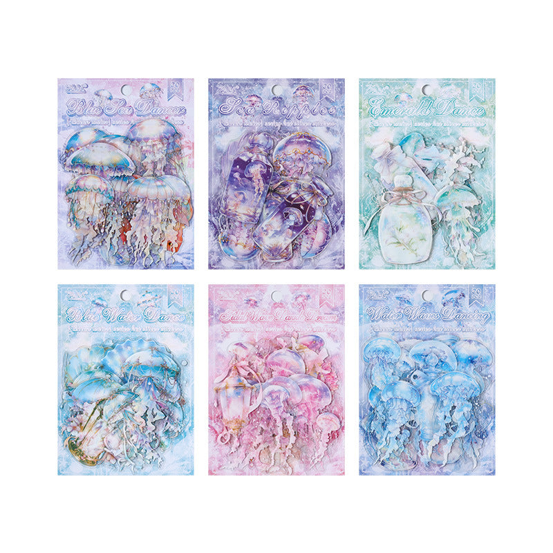 30 Pcs Ocean Sea Animal PET Stickers HYHEZ