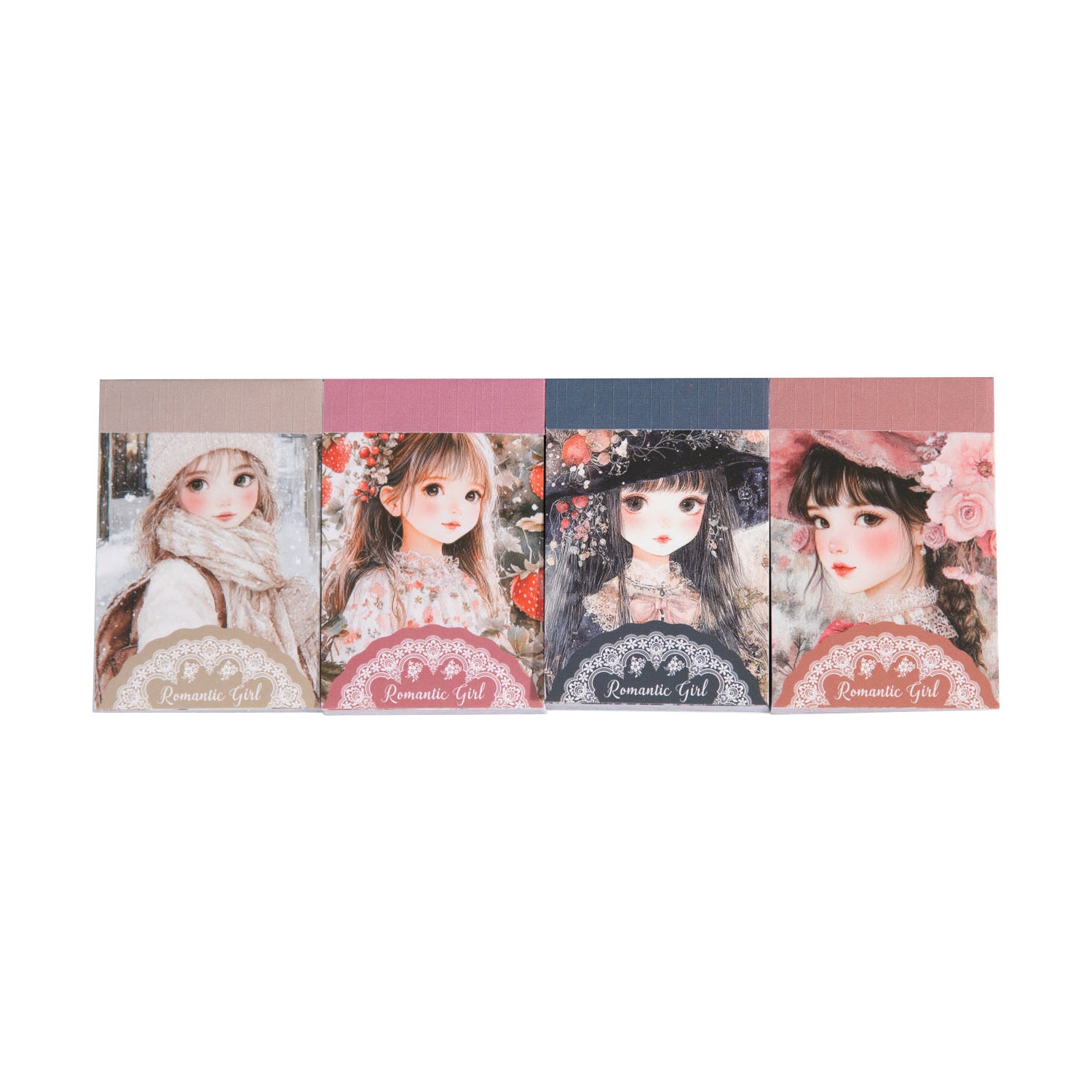 50 Sheets Classic Girl Washi Stickers Book LMSNZ