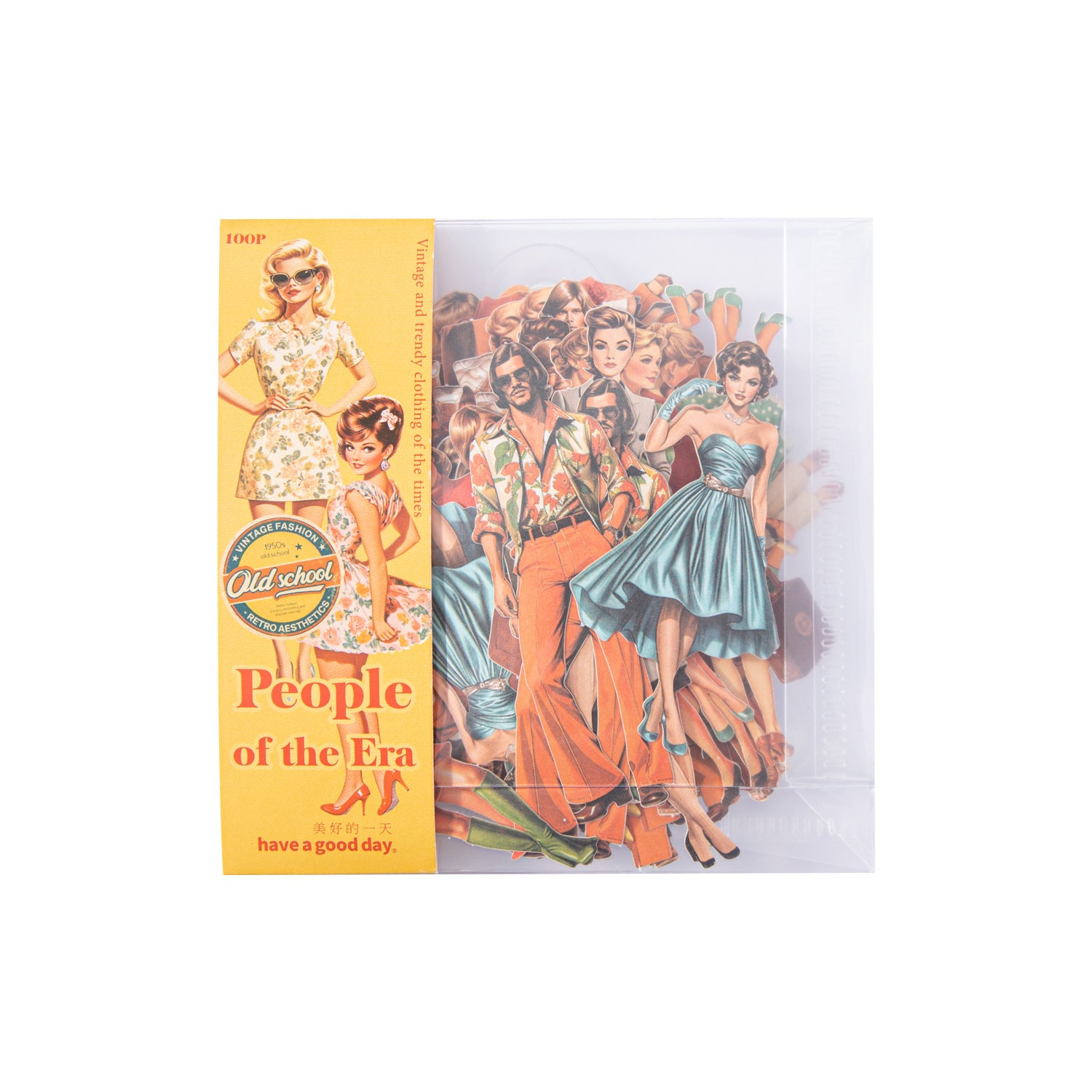 100 Pcs Classic Fashion Lady Stickers SDRC