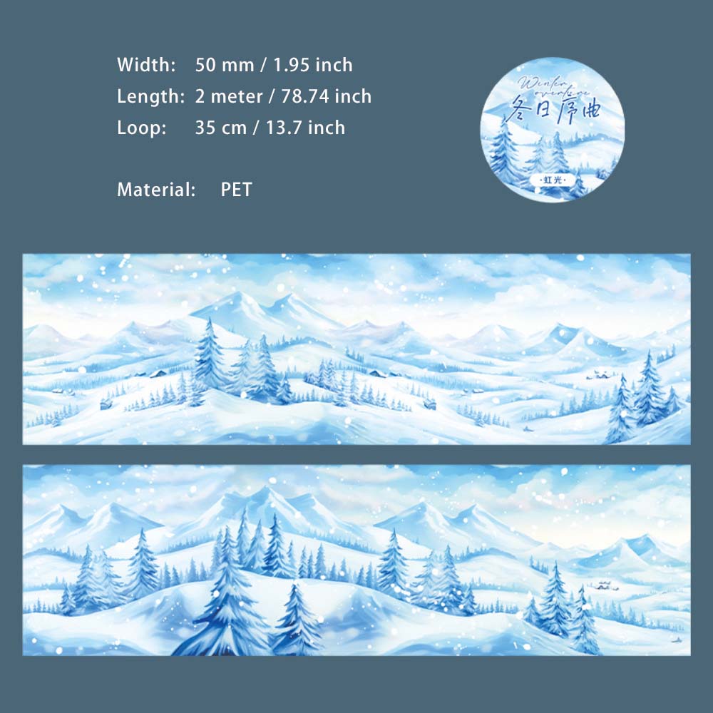 1 Roll Winter Landscape PET Tape DRXQ