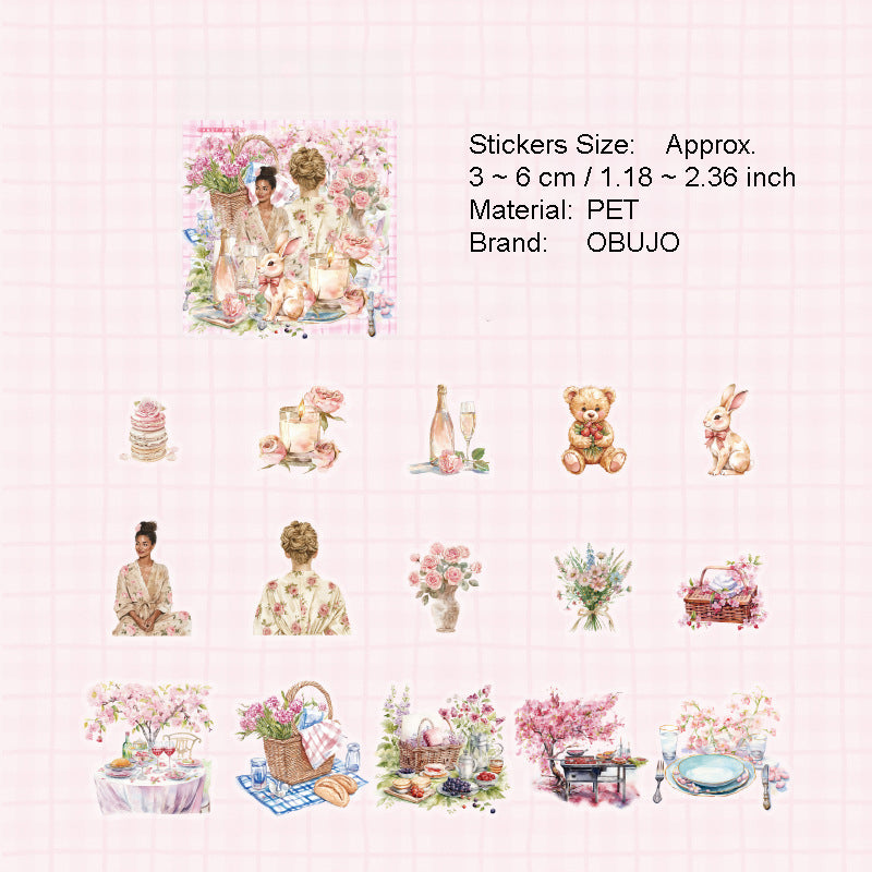 30 Pcs Summer Lifestyle PET Stickers XXSH