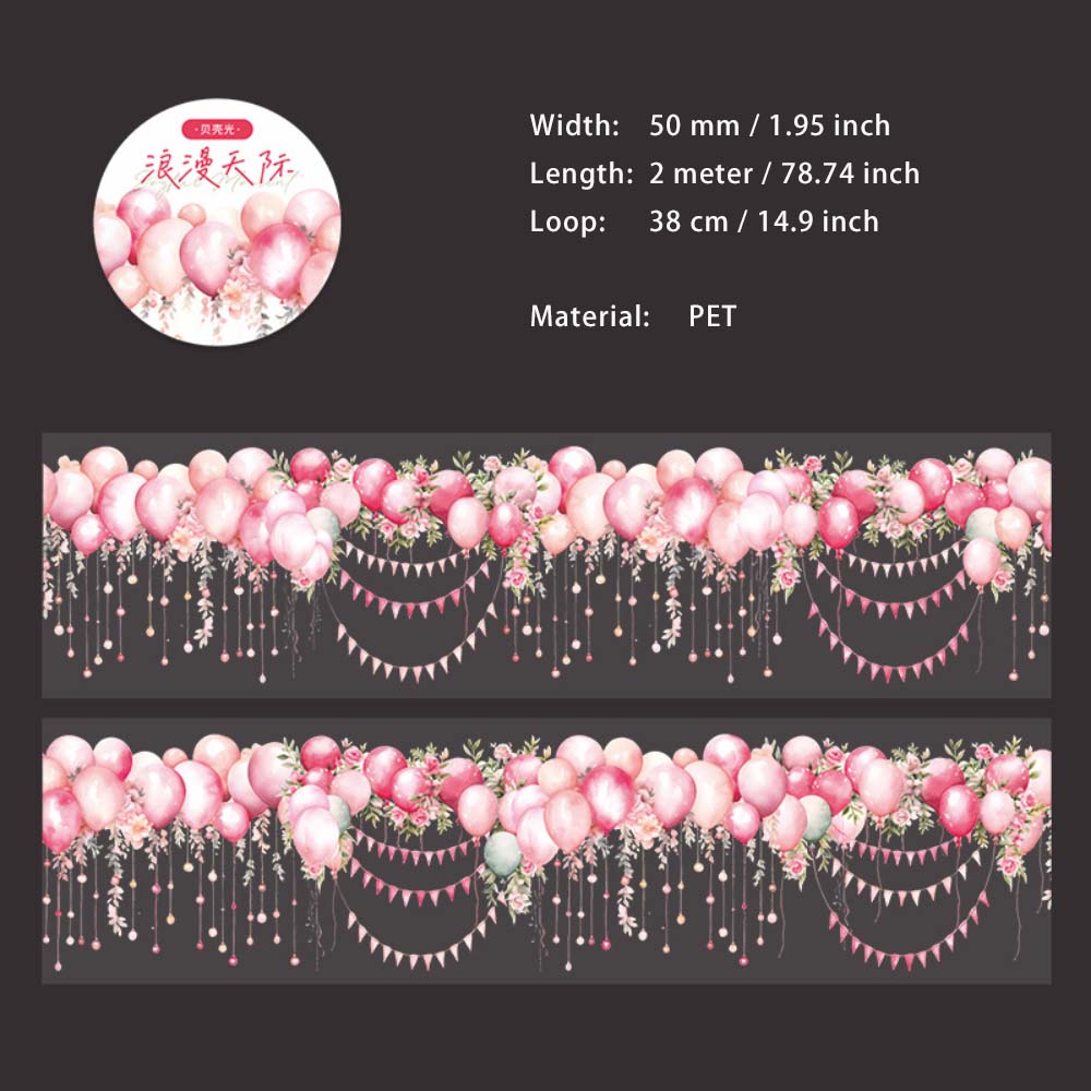 1 Roll Decoration Theme PET Tape XYSK