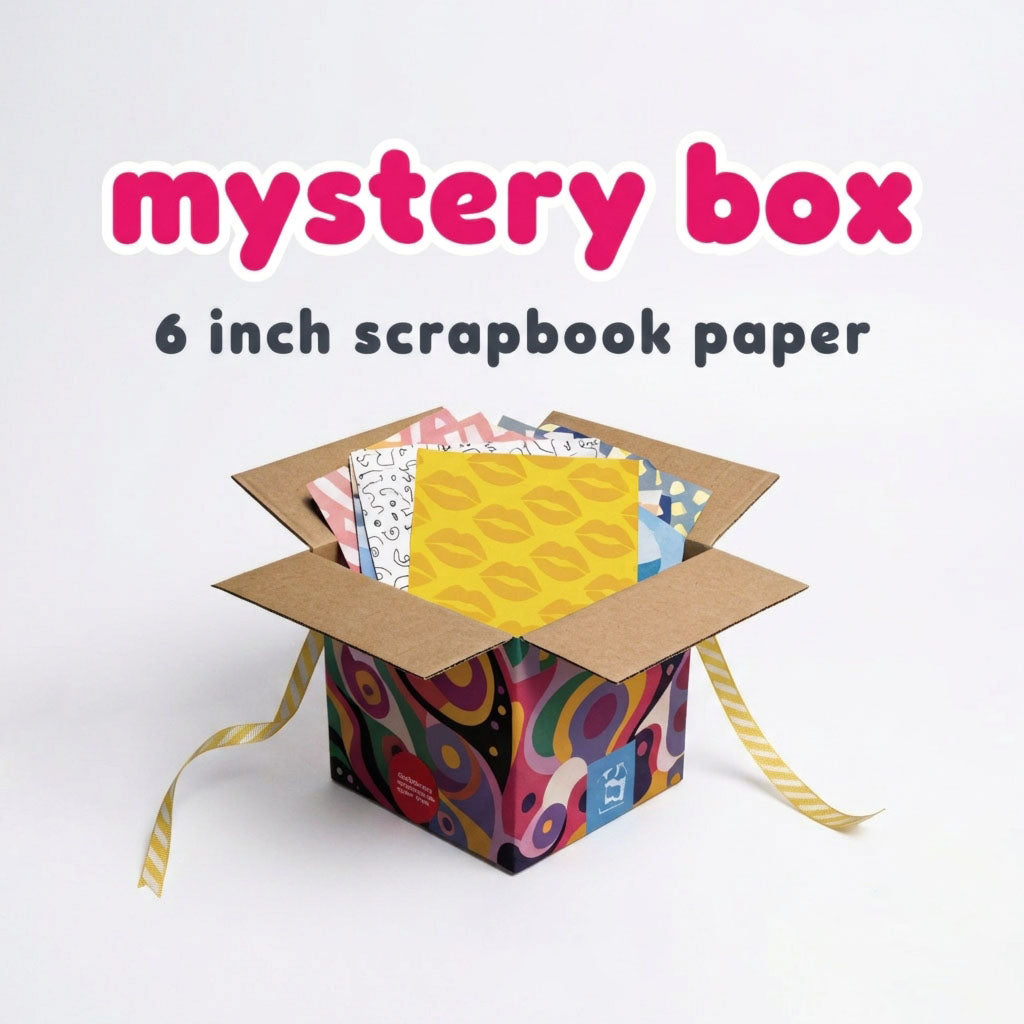 6 Inch Scrapbook Paper - Mystery Box