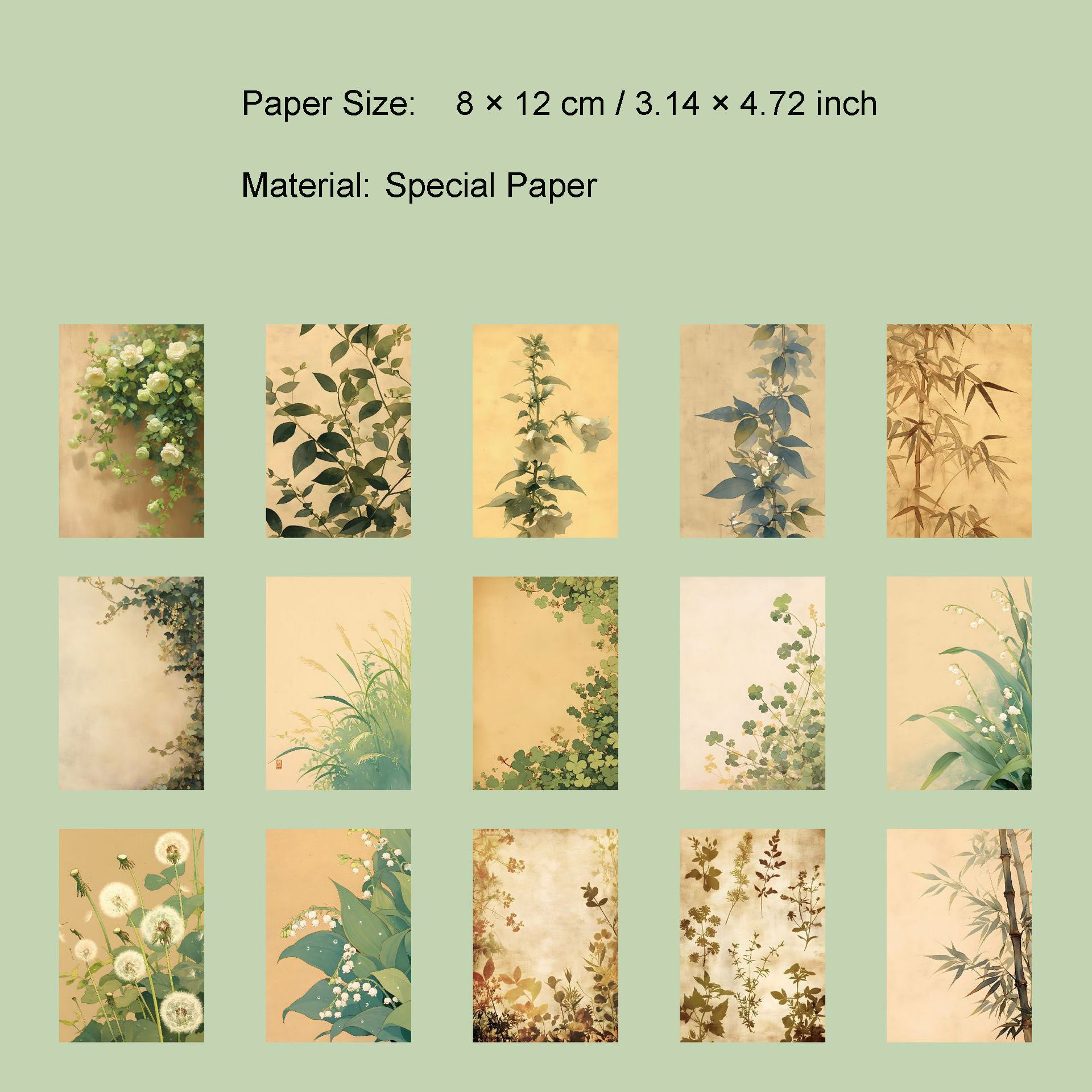 30 Pcs Vintage Background Paper SJYX