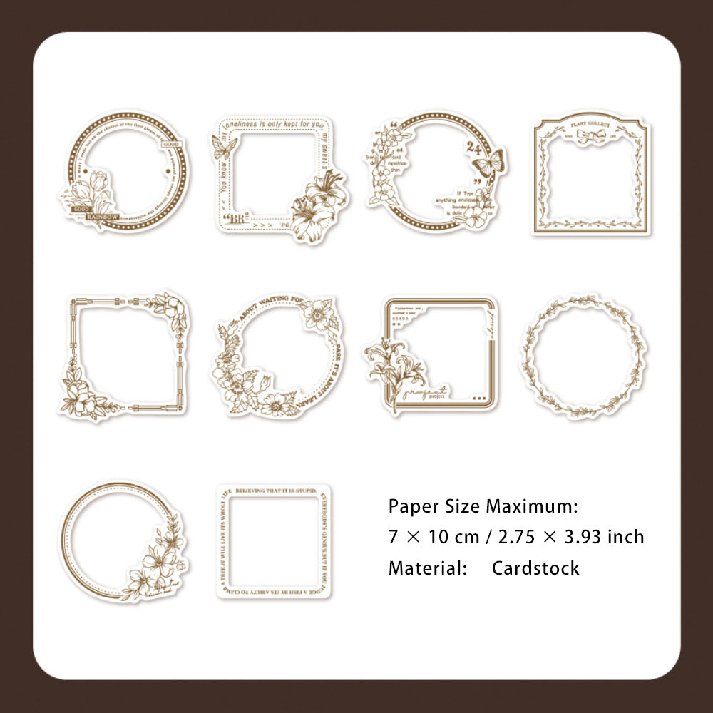 30 Pcs Cutout Frame Cardstock Paper MCSF