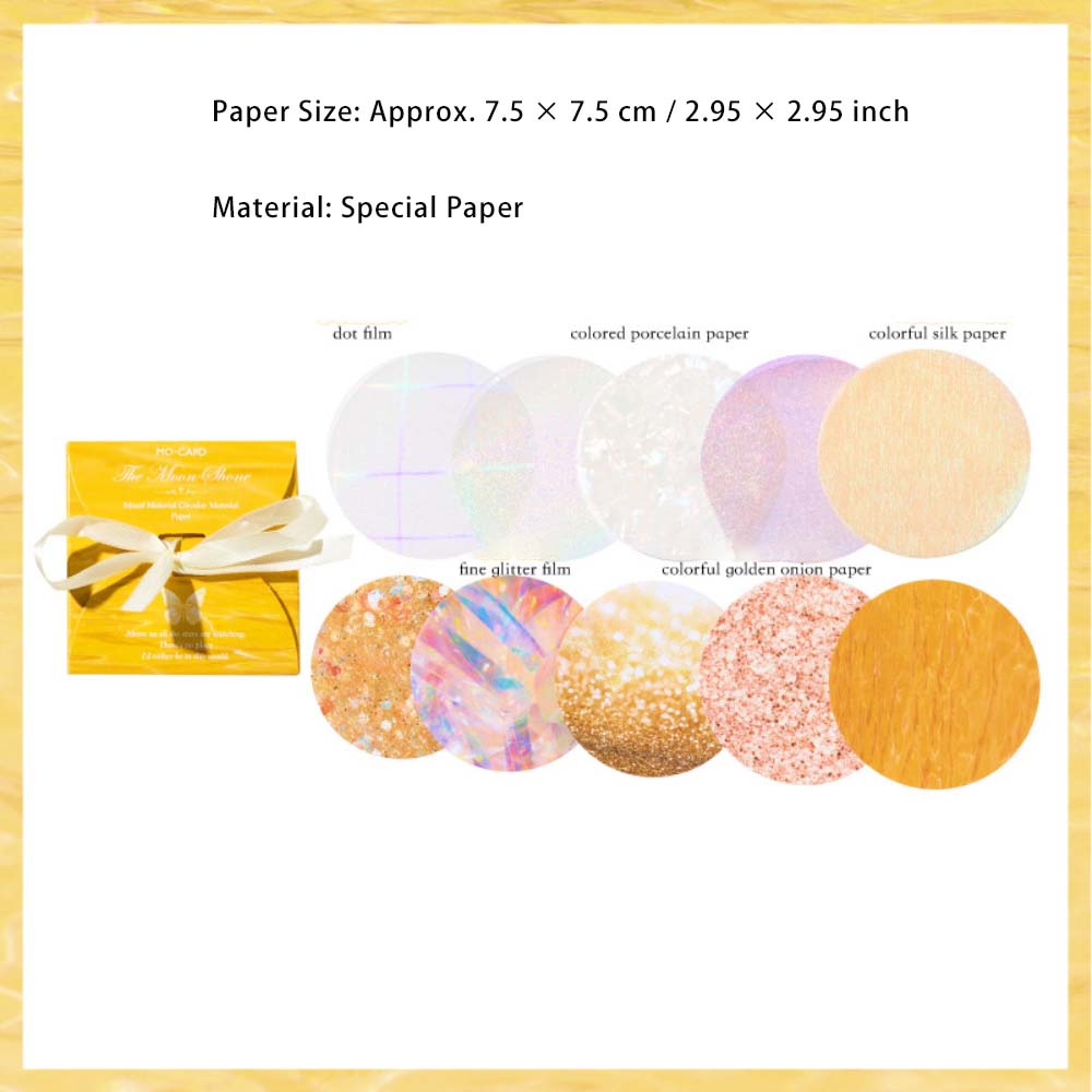 25 Sheets Round Scrapbook Paper ZJXH