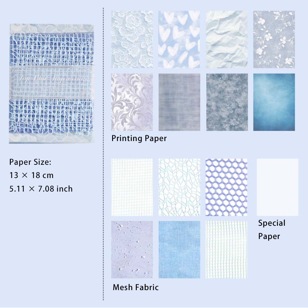 15 Sheets Texture Paper and Scrapbook Paper QSSY