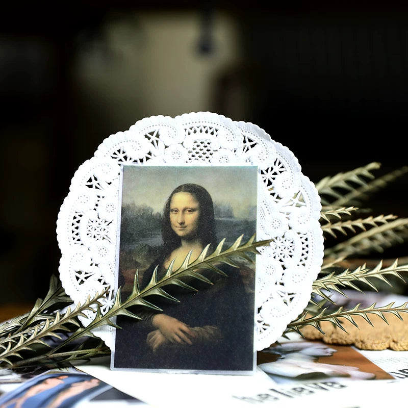 Fine art portraits and sculpture scrapbook sticker assortment